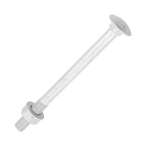 Timco Exterior Coach Bolts Carbon Steel Organic Silver Coating M10 x 130mm 10 Pack 3 Timco Exterior Coach Bolts Carbon Steel Organic Silver Coating M10 x 130mm 10 Pack