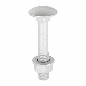 Timco Exterior Coach Bolts Carbon Steel Organic Silver Coating M12 x 75mm 10 Pack 4 Timco Exterior Coach Bolts Carbon Steel Organic Silver Coating M12 x 75mm 10 Pack - Image 2