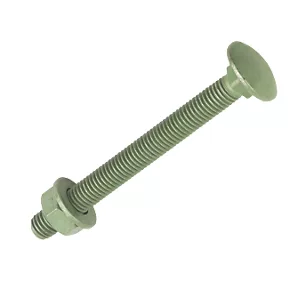 Timco In-Dex Exterior Carriage Bolts Heat-Treated Steel Organic Green Coating M10 x 160mm 10 Pack 3 Timco In-Dex Exterior Carriage Bolts Heat-Treated Steel Organic Green Coating M10 x 160mm 10 Pack