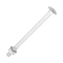 Timco Exterior Coach Bolts Carbon Steel Organic Silver Coating M10 x 150mm 10 Pack