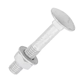 Timco Exterior Coach Bolts Carbon Steel Organic Silver Coating M8 x 50mm 10 Pack 3 Timco Exterior Coach Bolts Carbon Steel Organic Silver Coating M8 x 50mm 10 Pack